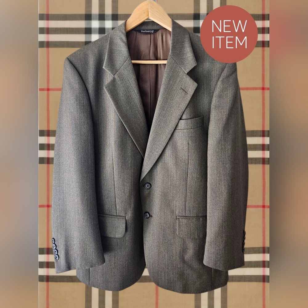 Burberry Vintage 100% Wool Suit – Brown – Jacket & Pants – Classic British Style